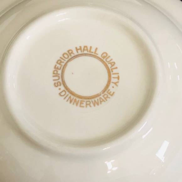 Vintage Hall Superior Quality Heather Rose Dinnerware 9 1/4” Plates and 5 1/8” F - Picture 8 of 13